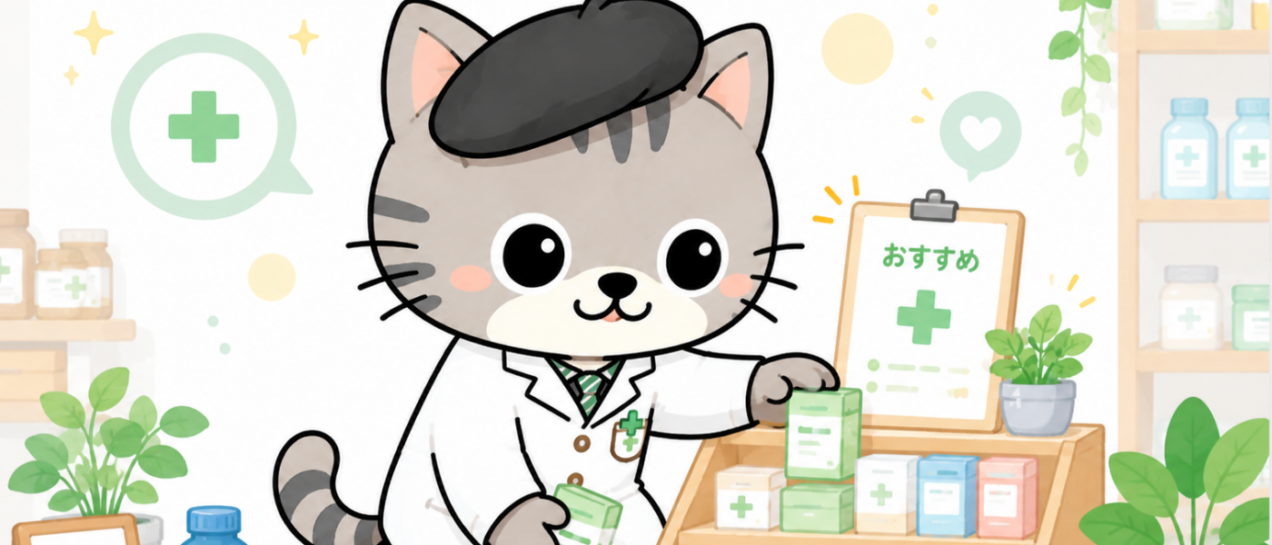 こだわりネコの現場イラスト
